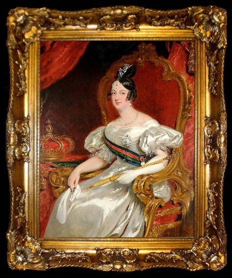framed  William Simpson Queen of Portugal, ta009-2